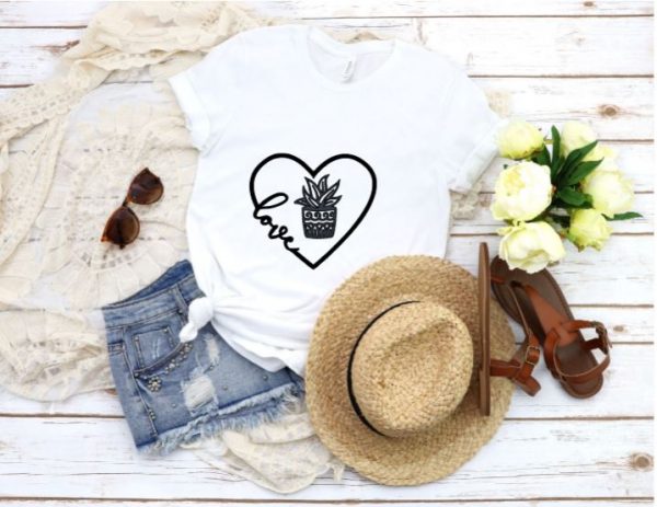 Suculent Love White Tee