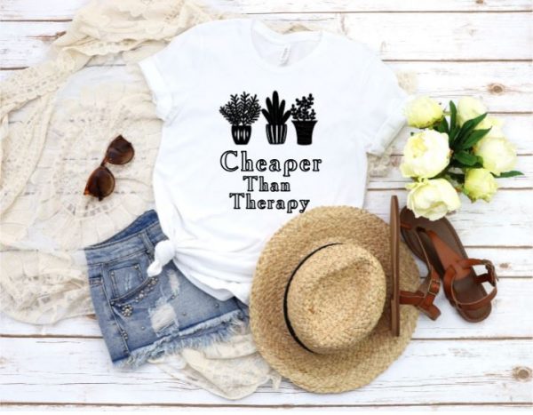 Cheaper Than Therapy White Tee